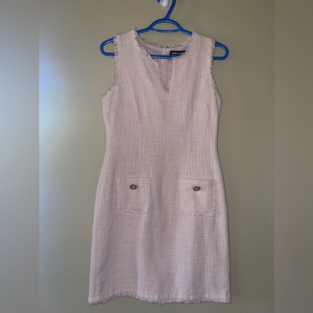 Karl Lagerfeld tweed cocktail dress